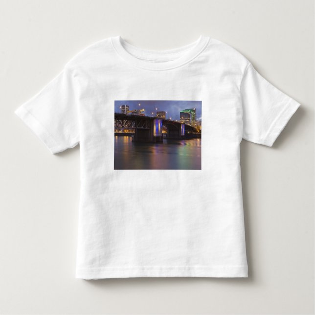 Camiseta Infantil Ponte Morrison sobre o rio Willamette (Frente)