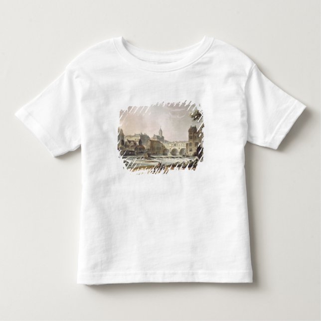 Camiseta Infantil Ponte nova, 'do banho ilustrado por uma série de (Frente)