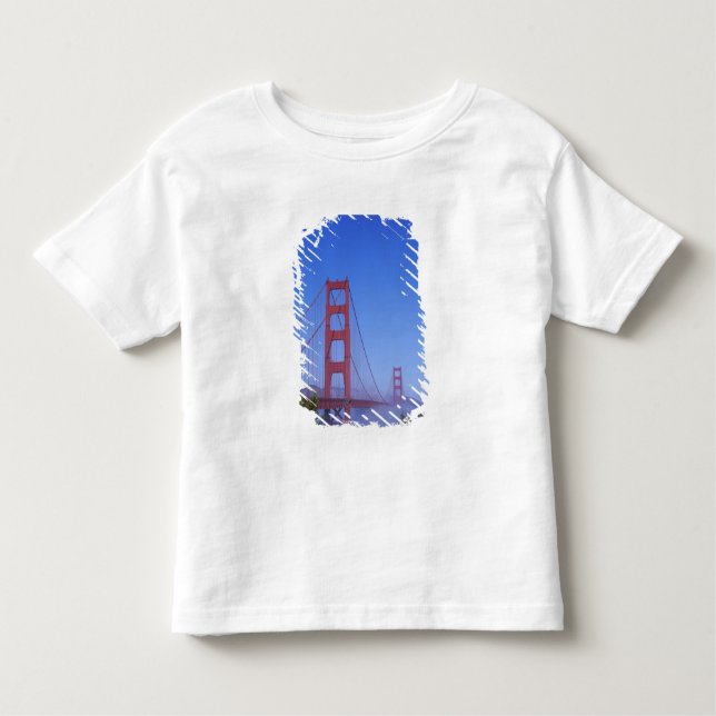 Camiseta Infantil Ponte Ouro Gate, São Francisco, Califórnia, (Frente)