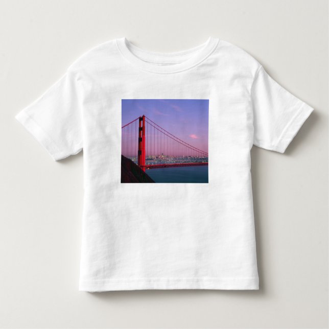 Camiseta Infantil Ponte Ouro Gate, São Francisco, Califórnia, 7 (Frente)