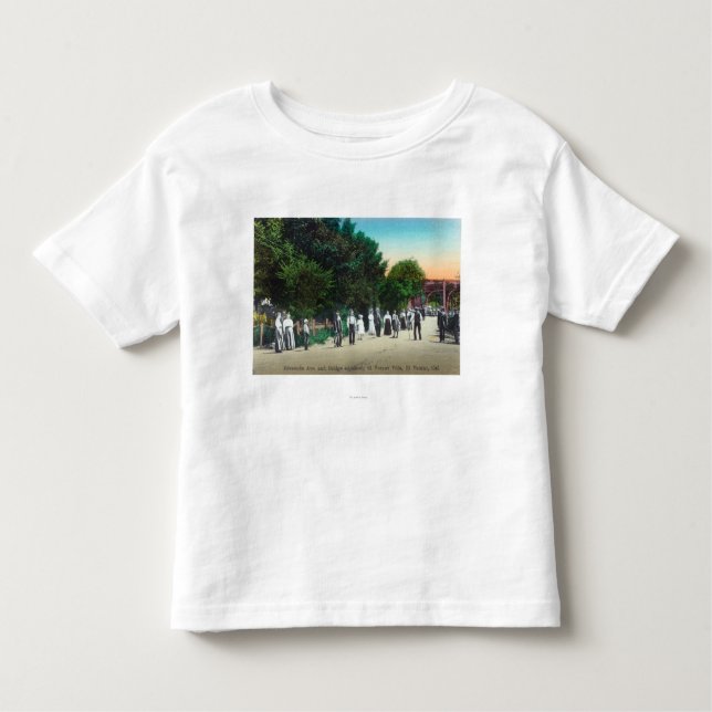 Camiseta Infantil Ponte que ajunta a casa de campo do EL Verano (Frente)
