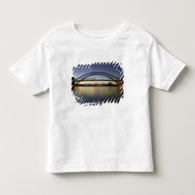 Camiseta Infantil Ponte Sydney Harbor e a Ópera de Sydney em (Frente)