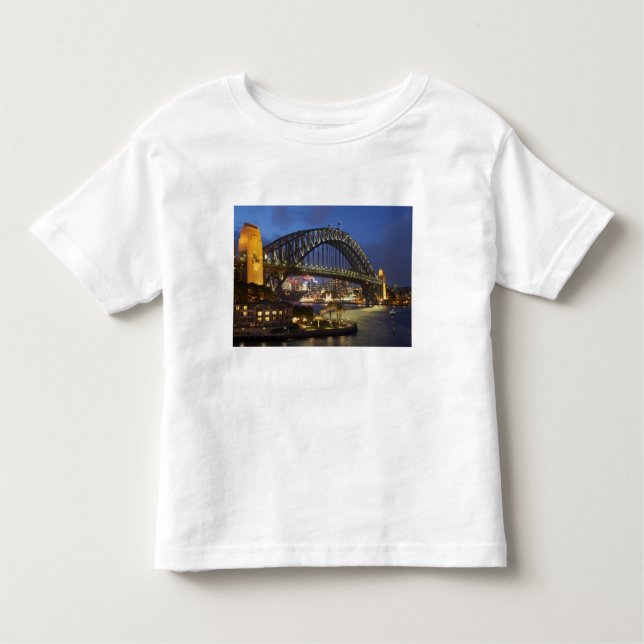 Camiseta Infantil Ponte Sydney Harbor e Hotel Park Hyatt Sydney (Frente)