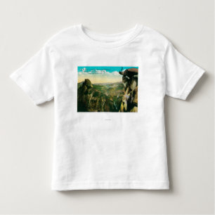 Camiseta Infantil Ponto da geleira, meia abóbada, e vale de Yosemite