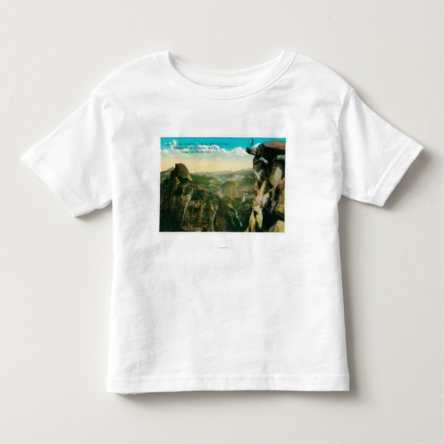 Camiseta Infantil Ponto da geleira, meia abóbada, e vale de Yosemite (Frente)