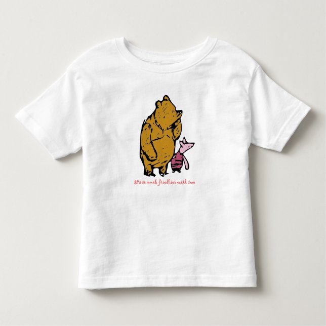 Camiseta Infantil Pooh e Piglet (Frente)
