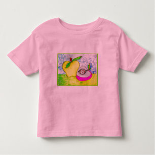 Camiseta Infantil Pop Art Apple Toddler Ringer T-Shirt