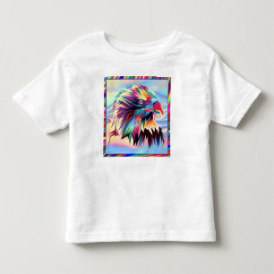 Camiseta Infantil Pop Prismático Geométrico Bald Head Art-43435
