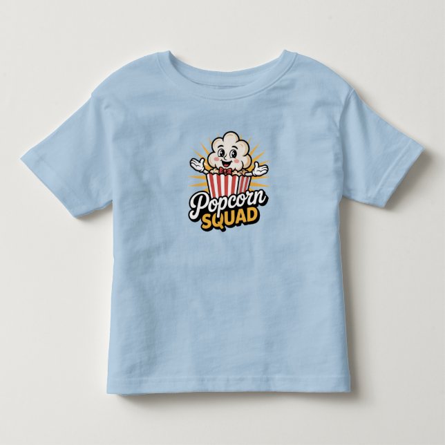 Camiseta Infantil Popcorn Squad (Frente)