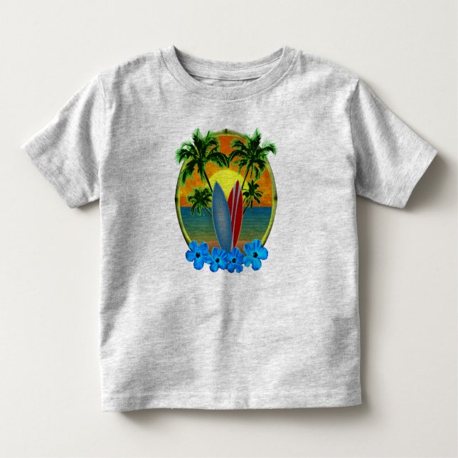 Camiseta Infantil Pôr Do Sol E Painéis De Superfície (Frente)