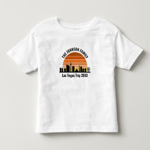 Camiseta Infantil Pôr do Sol na Las Vegas Strip Férias Personalizada