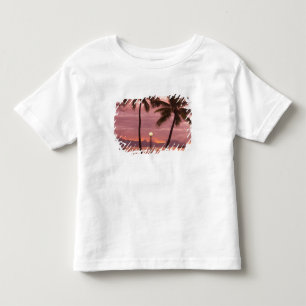 Camiseta Infantil Pôr do sol sobre Moorea a partir de Sofitel Maeva