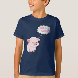 Camiseta Infantil Porco Bravo Engraçado Agora Quuu