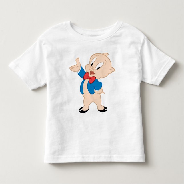 Camiseta Infantil Porky Pig | Dose clássica (Frente)