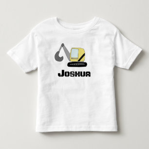 Camiseta Infantil Porta e nome do escavador de digestão para constr