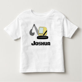 Camiseta Infantil Porta e nome do escavador de digestão para constru