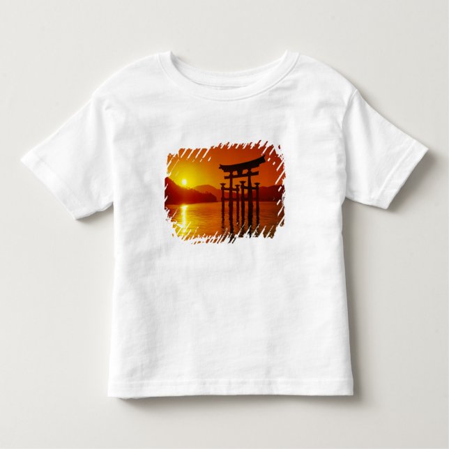 Camiseta Infantil Porta O-Torii, santuário de Itsukushima, Miyajima, (Frente)