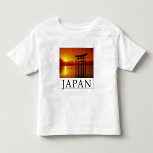 Camiseta Infantil Portão O-Torii, Santuário Itsukushima Miyajima,