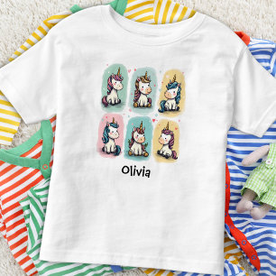 Camiseta Infantil Portas de Unicórnio Bonitas