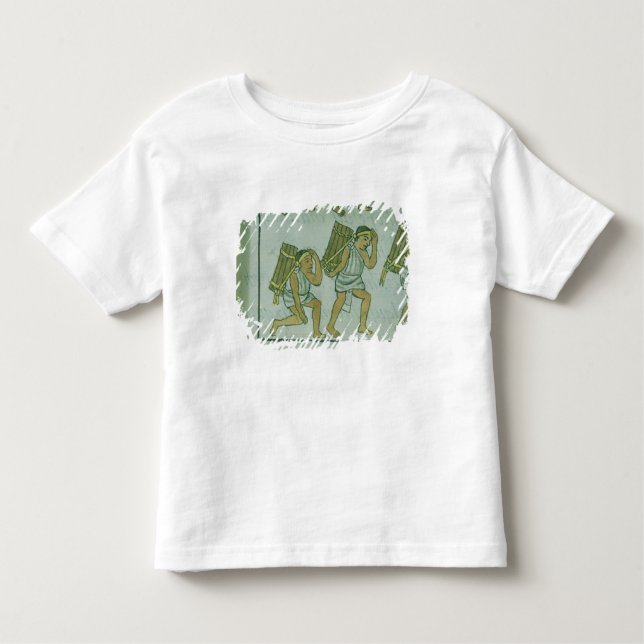 Camiseta Infantil Porteiros astecas, 'do Codex florentino (Frente)
