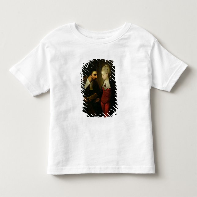 Camiseta Infantil Portia e Shylock "do comerciante de Veneza" A (Frente)
