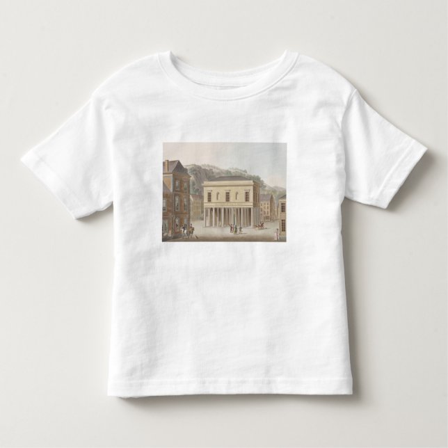 Camiseta Infantil Portico da fonte de Pouhon em termas, 'do Ch (Frente)
