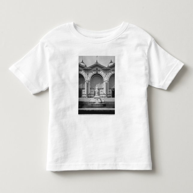 Camiseta Infantil Portico e fonte no universal (Frente)
