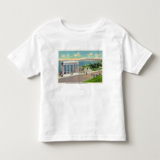 Camiseta Infantil Portico sobre a opinião de Plymouth Rock de (Frente)