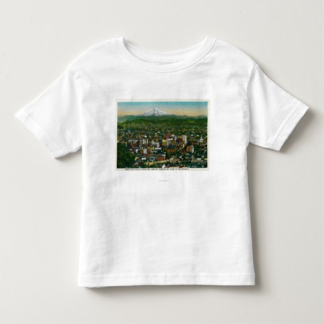Camiseta Infantil Portland e capa do Mt. na distância (Frente)