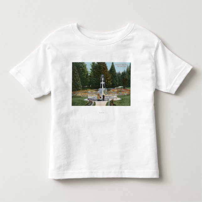 Camiseta Infantil Portland, opinião da fonte do parque de OregonCity (Frente)