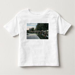 Camiseta Infantil Portland, OregonView de um jardim de rosas