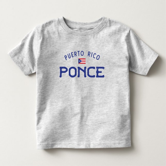 Camiseta Infantil Porto Rico, Ponce Afastado (Frente)