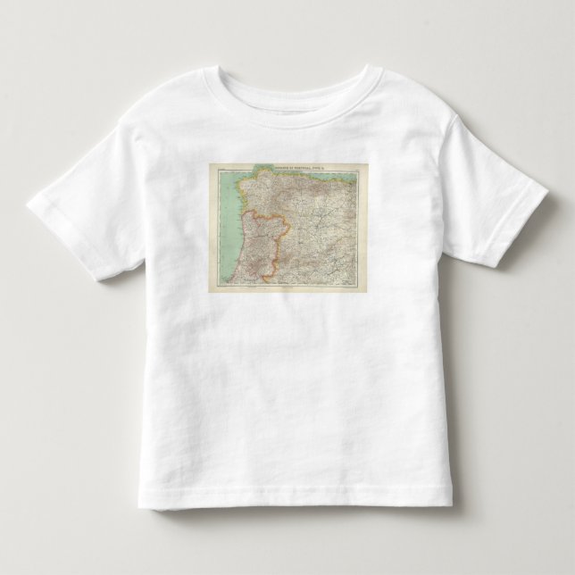 Camiseta Infantil Portugal e espanha (Frente)