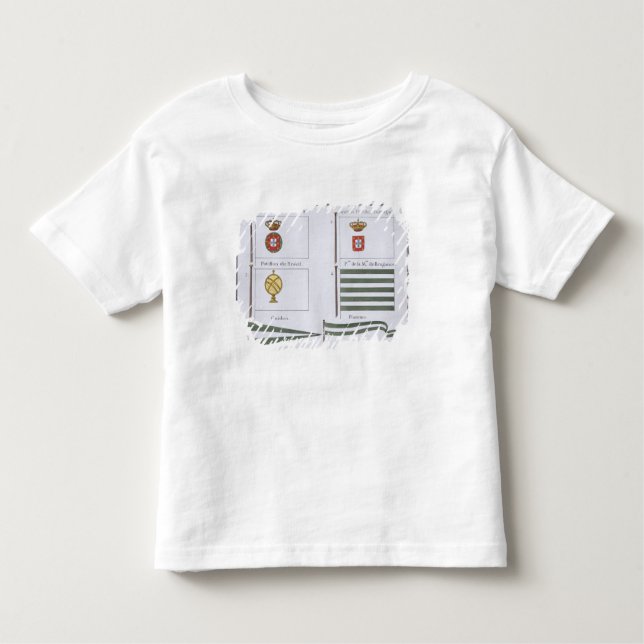 Camiseta Infantil Português embandeira, de um livro francês das (Frente)