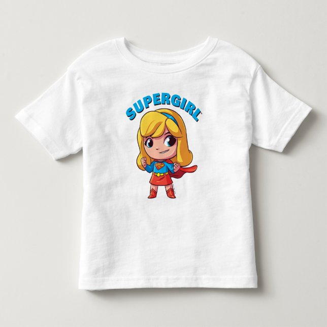 Camiseta Infantil Pose Adorável da Supergirl (Frente)
