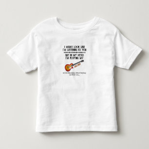 Camiseta Infantil Posso parecer que estou te ouvindo, mas na minha