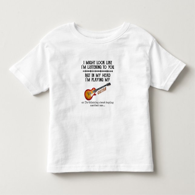 Camiseta Infantil Posso parecer que estou te ouvindo, mas no meu... (Frente)