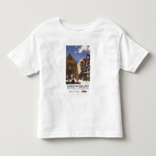 Camiseta Infantil Poster britânico das estradas de ferro da opiniã