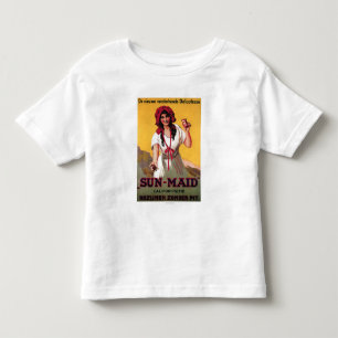 Camiseta Infantil Poster da passa de Califórnia da Sun-Empregada