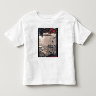 Camiseta Infantil Poster de madeira do barco