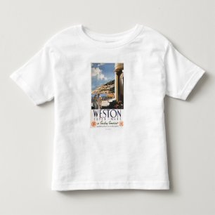 Camiseta Infantil Poster de negligência da estrada de ferro da cost