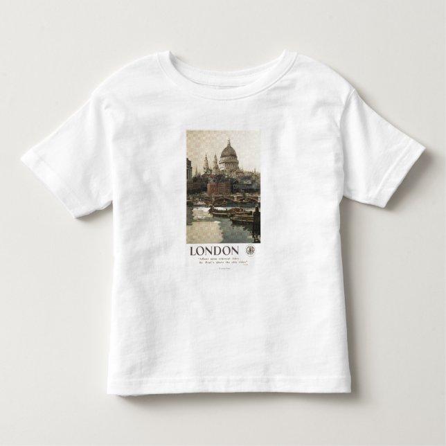 Camiseta Infantil Poster de viagens de Great Western St Paul Railway (Frente)