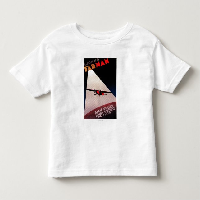 Camiseta Infantil Poster do Promo do Monoplane de Farman 300 das (Frente)