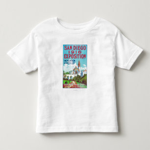 Camiseta Infantil Poster internacional da exposição de San Diego