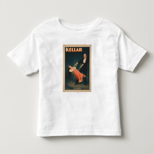 Camiseta Infantil Poster mágico #2 da levitação de Kellar (Frente)