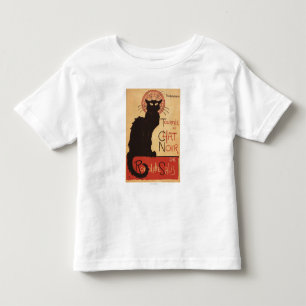 Camiseta Infantil Poster Noir do Promo do gato preto do trupe da