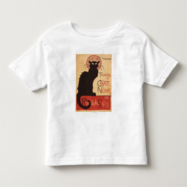 Camiseta Infantil Poster Noir do Promo do gato preto do trupe da (Frente)