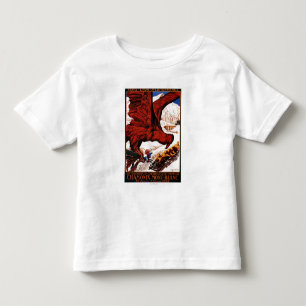 Camiseta Infantil Poster olímpico de 1924 jogos do inverno