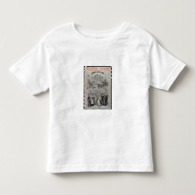Camiseta Infantil Poster para do "o Pinafore HMS", executado pelo C (Frente)