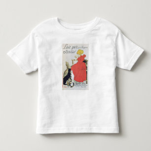 Camiseta Infantil Poster publicitando leite puro esterilizado